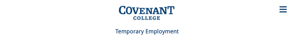 Covenant College - Temporary Positions